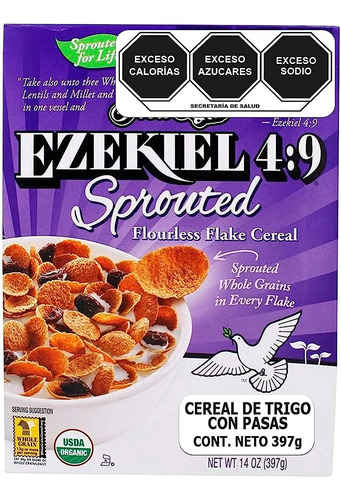 Cereal Ezekiel 4:9 De Granos Germinados Con Lino Y Chia 396g