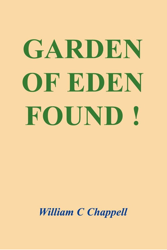 Libro: ¡encontrado El Jardín Del Edén En Inglés!