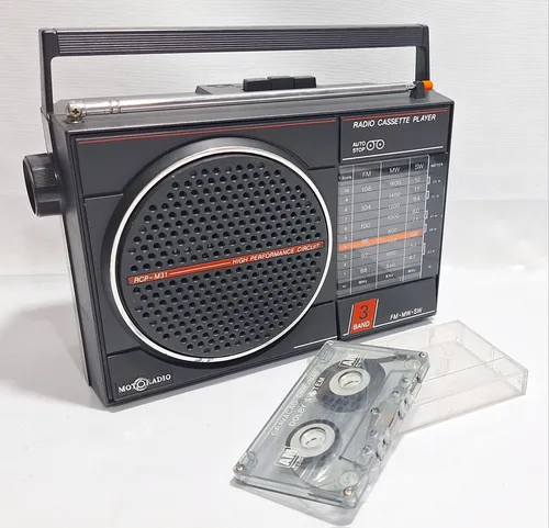 comprar Antigo Motoradio Rcp M31 Radio, Toca Fitas, Am E Fm Anos 80