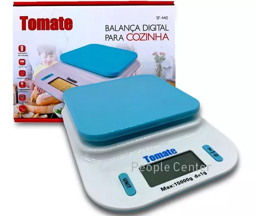 BALANCA DIGITAL DE PRECISAO ATE 15 QUILOS 1G ATE 15KG PARA COZINHA DE MESA  E BANCADA COM MEDIDOR DE TEMPERATURA : : Cozinha