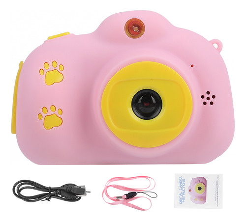 Cámara Para Niños Con Pantalla Ips De 2.0 Pulgadas Cartoon D