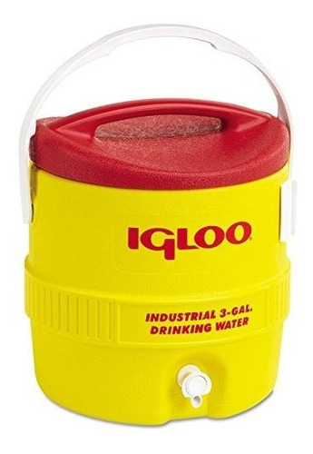 Cava - Igloo Beverage Cooler 3 Gal Yellow/red