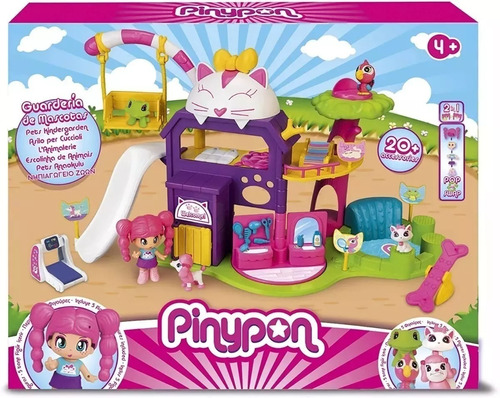 Pinypon Set Guardería De Mascotas Con Figuras Y Accs 17207