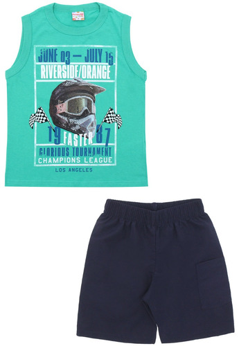 Conjunto Regata Infantil Menino Brandili 33242 - Tam 4 À 10 