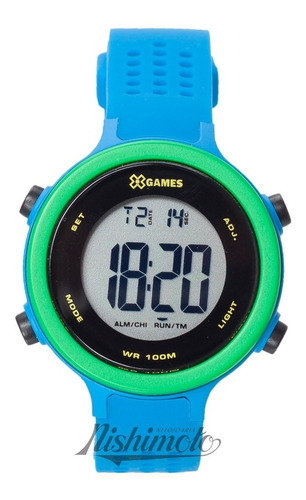 Relógio X-games Masculino Digital Xkppd079 Azul Pequeno