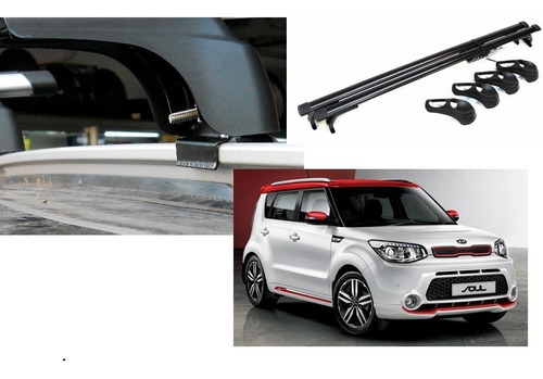 Imagen 1 de 2 de Barras De Techo Kia Soul 2015-2018 Negra