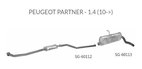 Kit Cámara Delantera Y Silenciador Trasero Partner 1.4 2010»