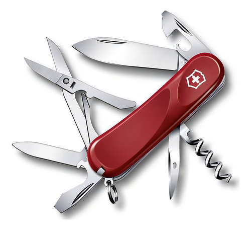 Cortapluma Victorinox Evolution 14 Color Roja Con 14 Herramientas