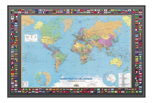 Mapamundis Con Banderas De Paises - National Geographic
