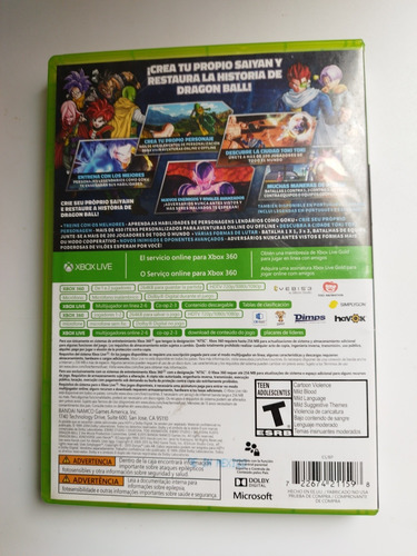 Dragon Ball Xenoverse Xbox 360 (Usado)
