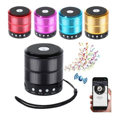 Imagem 3 de 5 de Mini Caixinha Som 887 Bluetooth Portátil Usb Mp3 P2 Sd Rádio