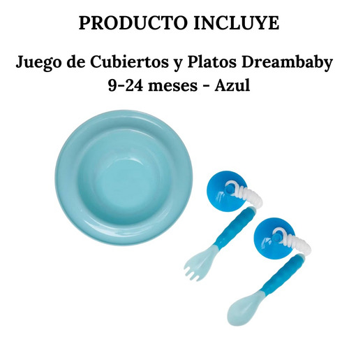 Juego De Cubiertos Y Platos Dreambaby - 9-24 Meses