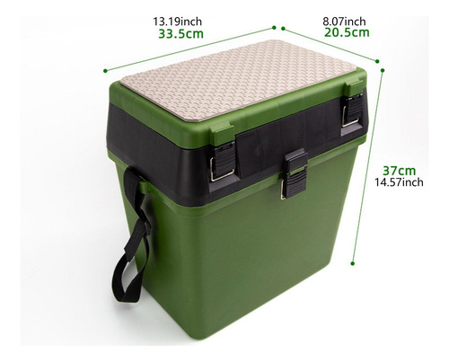 Pesca Multiuso Tackle Box Pesca Bucket Seat Travel Robusta