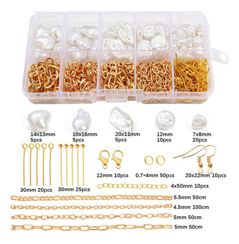 Perlas Barrocas Abs Hechas En Casa Con Agujero Conjunto 2