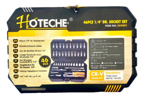 Autoclet Juego 1/4´´ 46 Pcs Hoteche