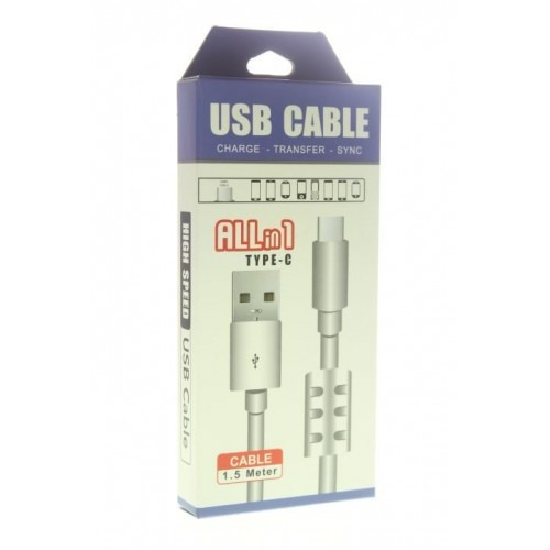 Kit 10 Cabo Dados Usb Type C Resistente Reforçado C/ Filtro