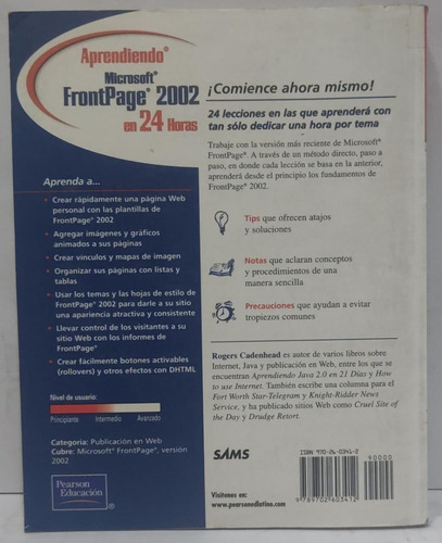 Aprendiendo, Microsoft Frontpage 2002 - Rogers Cadenhead