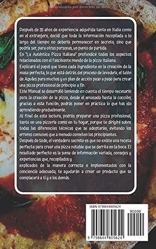 La Autentica Pizza Italianao Hacer Pizza..., de Sorrentino, Tommaso. Editorial Independently Published en español