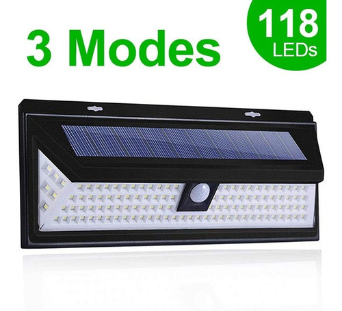 Lámpara Solar De 118 Led Con Sensor De Movimiento P/pared