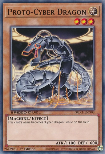 Proto-cyber Dragon - Ledd Yugioh