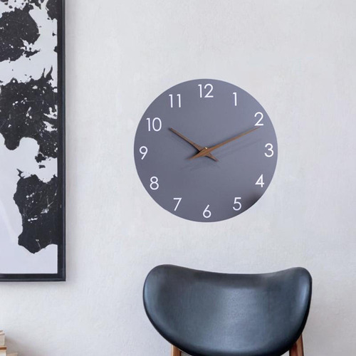 Reloj De Pared Reloj De Pared Decorativo De 10 Pulgadas Gris