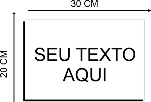 Kit 4 Placas Para Personalizar Com Texto / Imagem Colorido