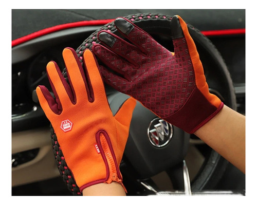 1 Par De Guantes Antideslizantes A Prueba De Viento Con Pant