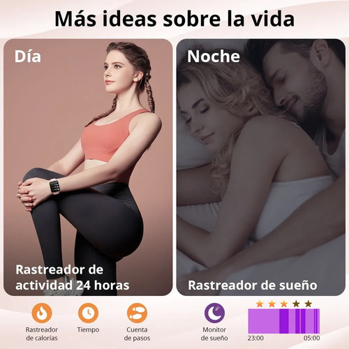 Smartwatch Reloj Inteligente Llamada Mujer Hombre Plus