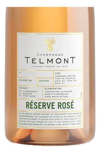 Pack De 2 Champagne Telmont Rose 750 Ml