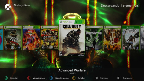 Xbox 360 Con Rgh Con 2 Controles Dd 1tb 230 Ju3gos Negro (Usado)