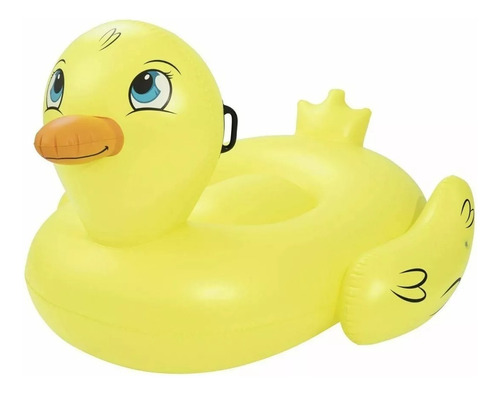 Colchoneta Inflable Pato Gigante Bestway 1,86m Piscina Asas