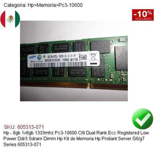 Memória RAM  8GB 1 HP 605313-071