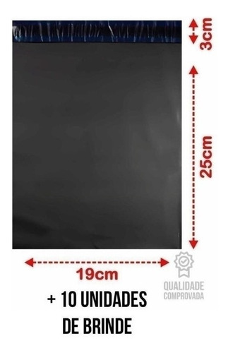 Saco Envelope 19x25 Cinza 100+10 Gratis Mercado Livre Sedex