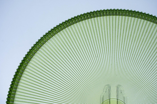 Plato Cristal Dinamarca Texturizado Vizcaina- Pack 12 Color Verde