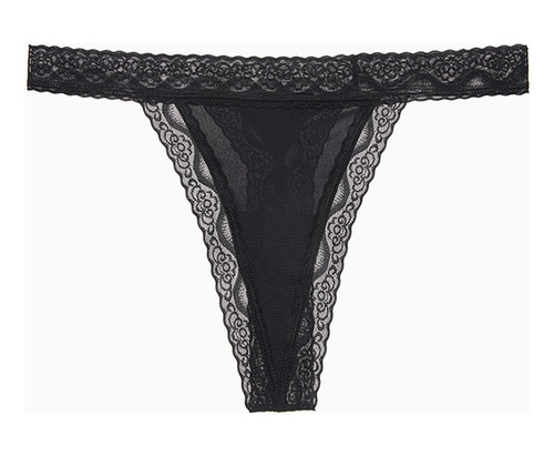 Tangas Para Mujer, Ropa Interior Con Ribetes De Encaje De Al