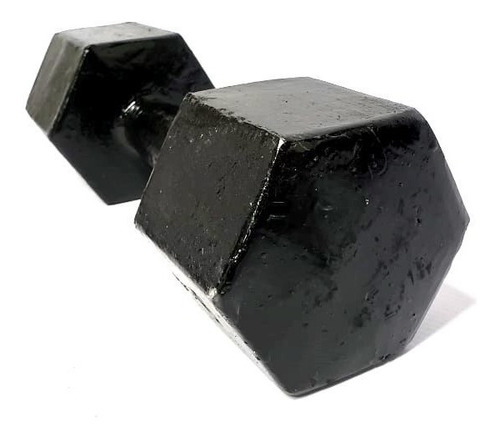 Mancuerna Pesa Fundicion Metal Hexagonal 9 Kg Calidad Gym