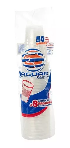 Vasos Desechables Jaguar 1 l con Tapa 40 pzas