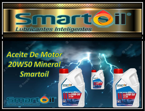 Aceite De Motor 20w50 Mineral Smartoíl