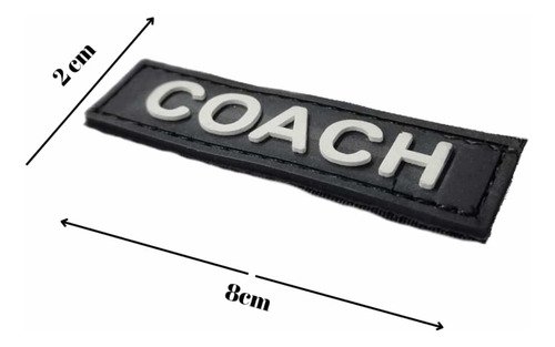Imagen 2 de 2 de Parches Coach Pvc Crossfit & Fitness Con Velcro