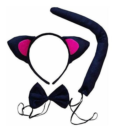 Niña - Kirei Sui Kids Kitty Cat Headband Tie Tail Disfraz De