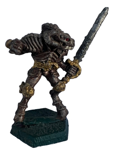 Soldado Plomo Muñeco Warhammer Roll Guerreros Caos Esqueleto (Usado)