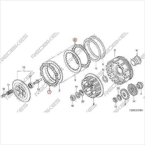 Disco D Clutch Primario Fino Separador Honda Falcón Nx4 Otra