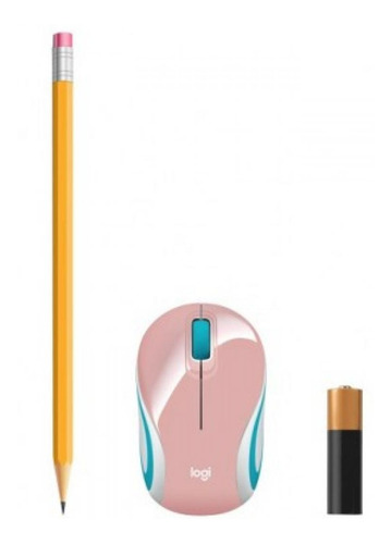Mouse Logitech M187 Mini Wireless Refresh Rosado 910-005364