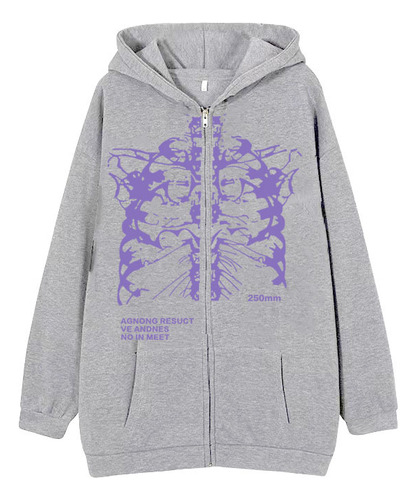 Sudadera Con Capucha Diablo Skeleton High Street Y2k