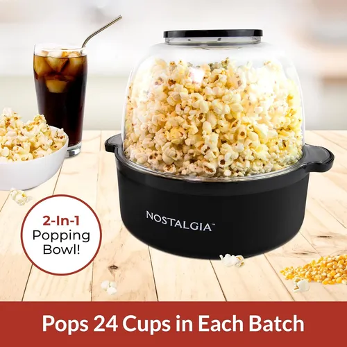 Popcorn Popper Nostalgia De 6 Cuartos De Galón Con Tecnologí