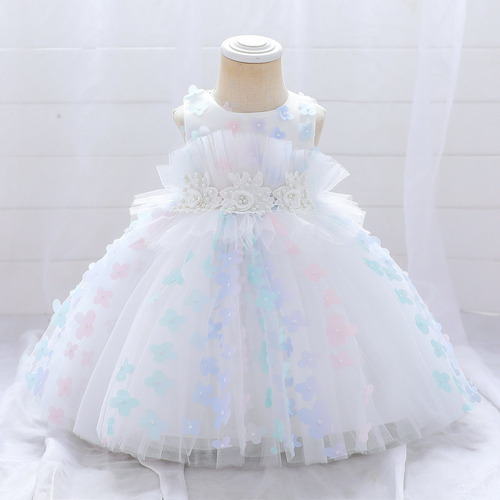 Vestido Fiesta Niña Bebé Elegante Boda Princesa 1 A 7 Años