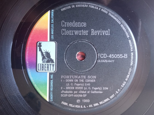 Creedence Clearwater Revival Fortunate Son Ep 9/9.5puntos Estándar