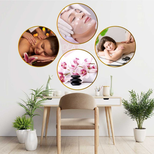 Vinilo Spa Relajación Zen Relax Masaje 4 Círculos S2