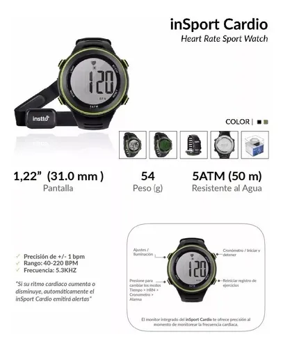 Reloj instto cardio hot sale