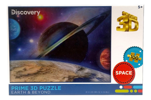 Puzzle Rompecabezas 3d Vista A Saturno 100 Piezas